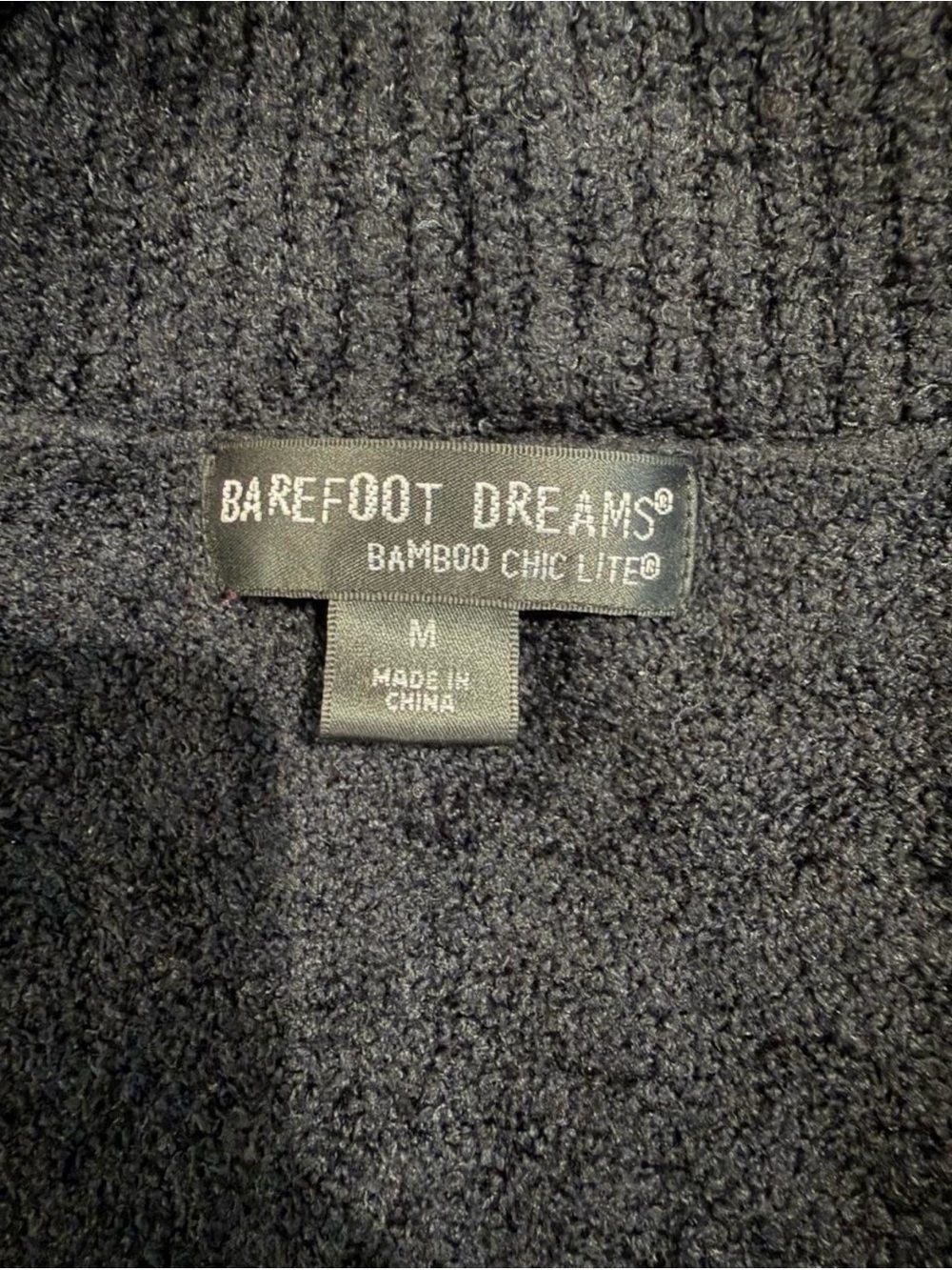 Barefoot Dreams womens Black robe